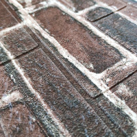 Самоклеющиеся 3D панели под красный Екатеринославский кирпич, 3Д панели самоклейка для стен 70х77х0,3см (43-3)