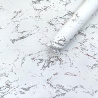 Самоклеюча плівка під мармур, самоклейка для меблів, стільниць, рулон 10м, сіро-червона (KN-M0022-1)