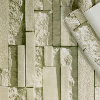 Обои виниловые, на бумажной основе, рулон 9,5м, Белый песчаник (69142)