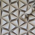 Самоклеющаяся пленка бежевая, самоклейка для мебели, рулон 10м, 3D треугольники (KN-X0205-1)