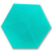 Самоклеющиеся декоративные 3D панели-шестиугольники на стену 20x23см, самоклейка, Голубой (1105)