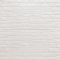 Самоклеючі 3Д панелі під білий культурний камінь, 3D панелі самоклейка для стін 70х60см (191)