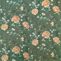 Самоклеючі 3Д панелі Зелені троянди, 3D панелі самоклейка для стін 70x70см (431)