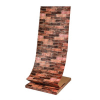 Самоклеючі 3Д панелі під коричневу Катериновславську цеглу, 3D панелі самоклейка в рулоні 19,6м (R179-3-20)