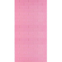 Самоклеючі 3Д панелі під рожеву цеглу в рулоні 3.08м, 3D панелі самоклейка для стін (R004-3-3)