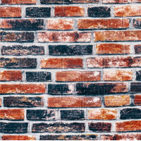 Самоклеючі 3Д панелі під сіро-синю Катеринославську цеглу, 3D панелі самоклейка для стін 70х77х0,3см (048-3)