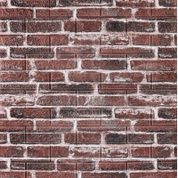 Самоклеючі 3Д панелі під червону Катеринославську цеглу, 3D панелі самоклейка для стін 70x77см (043)