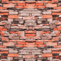 Самоклеючі 3Д панелі під цеглу Катеринославський пісковик, 3D панелі самоклейка для стін 70x77х0,6см (045)