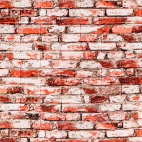 Самоклеючі 3Д панелі під червоно-білу Катеринославську цеглу, 3D панелі самоклейка для стін 70х77см (341)