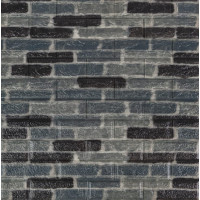 Самоклеючі 3Д панелі під чорно-синю Катеринославську цеглу, 3D панелі самоклейка для стін 70x77см (342)