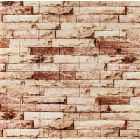 Самоклеючі 3Д панелі під бежеву Катеринославську цеглу, 3D панелі самоклейка 70x77см (SW-00001375)