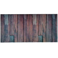 Декоративні пластикові ПВХ панелі для стін під дерево 480х960х4мм, Темно-коричневі (1032)