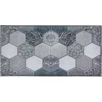 Декоративні пластикові ПВХ панелі для стін під кахель 480х960х4мм, Смарагдова мозаїка (1041)