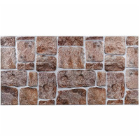 Декоративные пластиковые ПВХ панели для стен под камень 480х960х4мм, Бежево-коричневые (1092) Декоративные пластиковые ПВХ панели для стен под камень 480х960х4мм, Бежево-коричневые (1092)