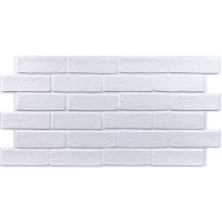 Декоративные пластиковые ПВХ панели для стен под белый кирпич 960х480х4мм (1103) Декоративные пластиковые ПВХ панели для стен под белый кирпич 960х480х4мм (1103)