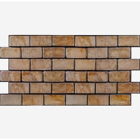 Декоративні пластикові ПВХ панелі для стін під цеглу 960х480х4мм, Коричневий мармур (1128)