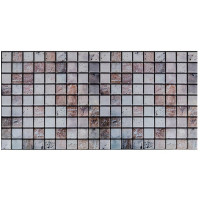 Декоративні пластикові ПВХ панелі для стін під бежевий мармур 960х480х4мм, Мозаїка (1182)