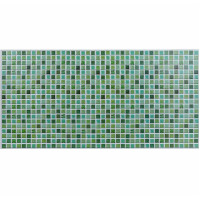 Декоративні пластикові ПВХ панелі для стін 960х480х4мм, Зелена мозаїка (SW-00001828)