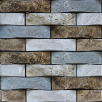 Самоклеюча декоративна ПВХ плитка для стін під цегляну кладку 30х30см, самоклейка на стіни (СПП-600)