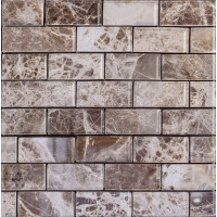 Самоклеюча декоративна ПВХ плитка для стін 30х30см, самоклейка на стіни під бежево-коричневу цеглу (СПП-601)