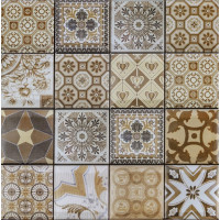 Самоклеюча декоративна ПВХ плитка для стін 30х30см, самоклейка на стіни, Орнамент (СПП-604)