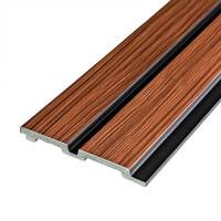 Декоративні рейки на стіну, рейкові панелі для декору 290х12х1,2смм, Коричневе дерево