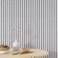 Декоративні рейки на стіну, рейкові стінові панелі 300х16х2,3см, Білий мармур (SW-00001862)