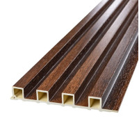 Декоративні рейки на стіну, рейкові панелі 300х16х2,3см, Каштан (SW-00001536)