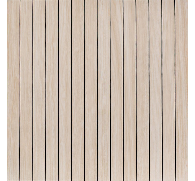 Самоклеючі гнучкі вінілові панелі 3Д рейки під дерево 60х60см, Кремовий ясен (SW-00002199)