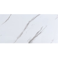 Самоклеющаяся виниловая плитка под белый мрамор глянцевая 60х30см, цена за 1шт (СВП-111)