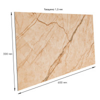 Самоклеюча вінілова плитка під бежевий мармур матова 60х30см, ціна за 1шт (СВП-101) (SW-00003249)