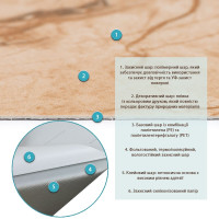 Самоклеюча вінілова плитка під бежевий мармур матова 60х30см, ціна за 1шт (СВП-101) (SW-00003249)