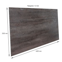 Самоклеюча вінілова плитка для стін 60х30см, матова, ціна за 1шт, Сіра (СВП-105 мат) (SW-00003252)