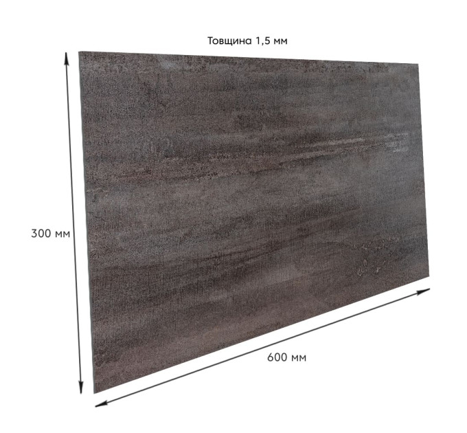 Самоклеющаяся виниловая плитка для стен 60х30см, матовая, цена за 1шт, Серая (СВП-105 мат) (SW-00003252)