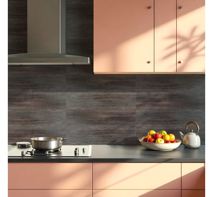 Самоклеющаяся виниловая плитка для стен 60х30см, матовая, цена за 1шт, Серая (СВП-105 мат) (SW-00003252)