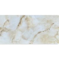 Вінілова плитка самоклейка для стін під білий з бежевим мармур 60х30см, ціна за 1 шт  (СВП-119) Глянець