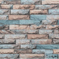 Самоклеющаяся виниловая плитка под кирпич 60х60см, для стен, матовая, цена за 1шт (СВП-203-мат)