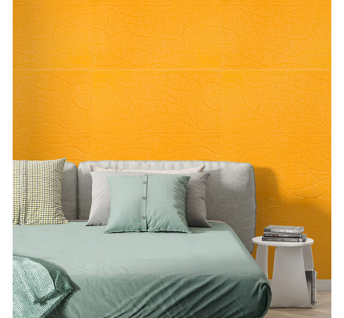 Самоклеючі 3Д панелі, 3D панелі самоклейка для стін та стелі 70x70х0,6см, Бежева скеля (SW-00001949)