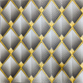 Самоклеющиеся 3D панели 70х70см, 3Д панели самоклейка для стен, Серые ромбы (SW-00001986)