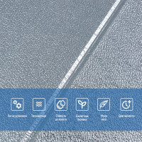 Самоклеючі 3Д панелі 70х70см, 3D панелі самоклейка для стін, Срібний квадрат (SW-00003257)