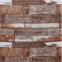 Самоклеючі 3Д панелі під коричневе дерево, 3D панелі самоклейка для стін 70x70см (049)