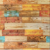 Самоклеющиеся 3D панели под дерево, 3Д панели самоклейка для стен, Палитра 70x70см (382)