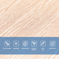 Самоклеючі 3Д панелі під карамельне дерево, 3D панелі самоклейка для стін 70x70см (080)