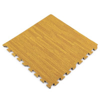 Модульна м'яка підлога пазл EVA, підлогове термо покриття 60x60x1см, Янтарне дерево (МР11)