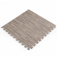 Модульна м'яка підлога пазл EVA, термо підлогове покриття 60x60x1см, Сіре дерево (МР9)