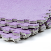 Плюшевий килимок-пазл EVA з ворсом 30х30х1см, Фіолетовий (SW-00002086)