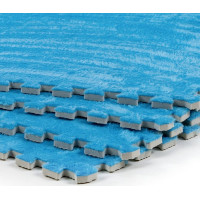 Плюшевий килимок-пазл EVA з ворсом 60х60х1см, Блакитний (SW-00002091)