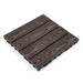 Композитна плитка ДПК 30х30х2.3см, декінг, садовий паркет, Кедр