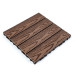 Композитна плитка ДПК 30х30х2.3см, декінг, садовий паркет, Темний дуб (SW-00001707)