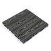 Композитна плитка ДПК 30х30х2.3см, декінг, садовий паркет, Антрацит